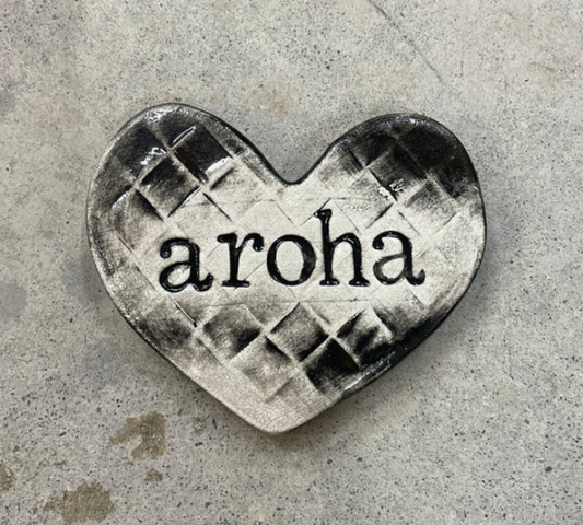 Aroha heart ceramic