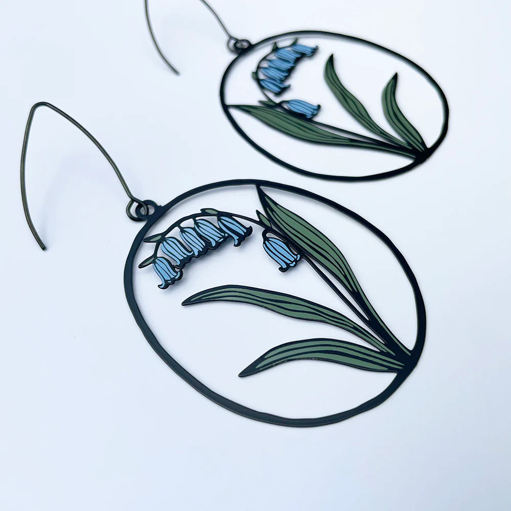 Bluebell Flower Earrings - gonepottynz