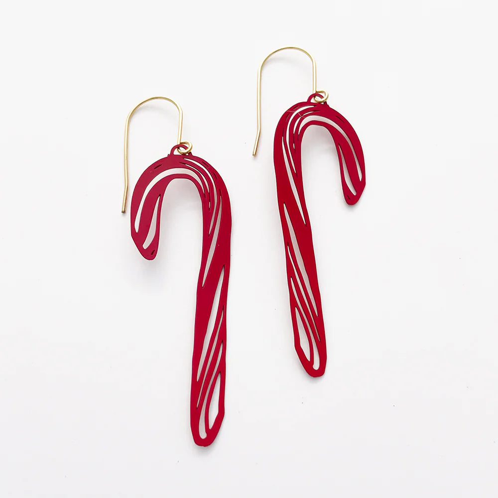 Candy Cane Earrings - gonepottynz