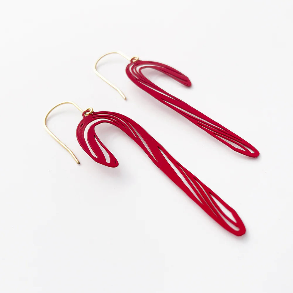 Candy Cane Earrings - gonepottynz