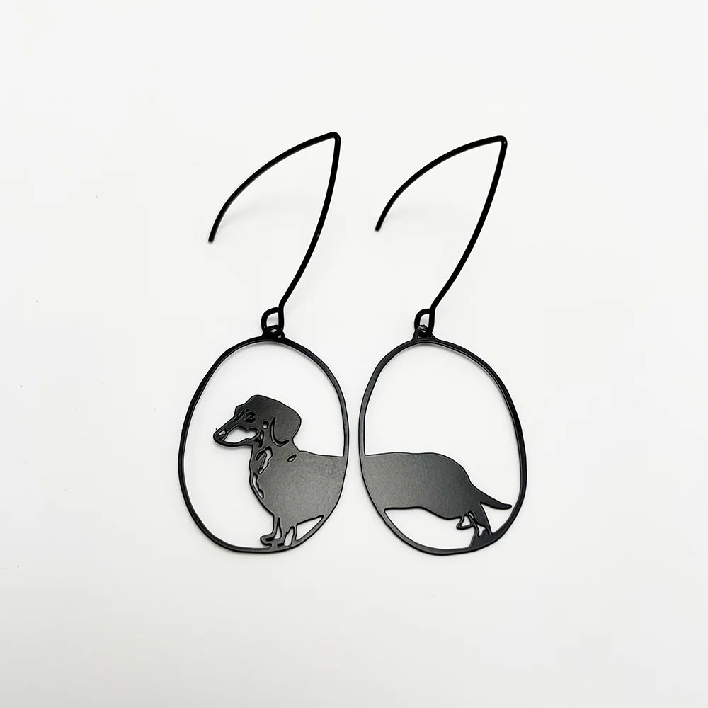 Mini Dachshund Earrings - gonepottynz