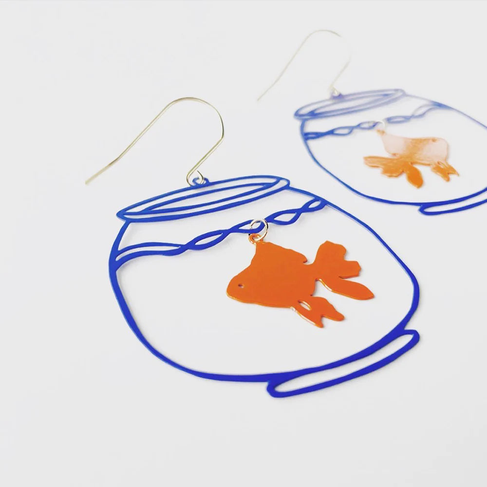 Fishbowls Earrings - gonepottynz