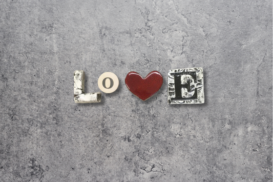 Love Word ceramic