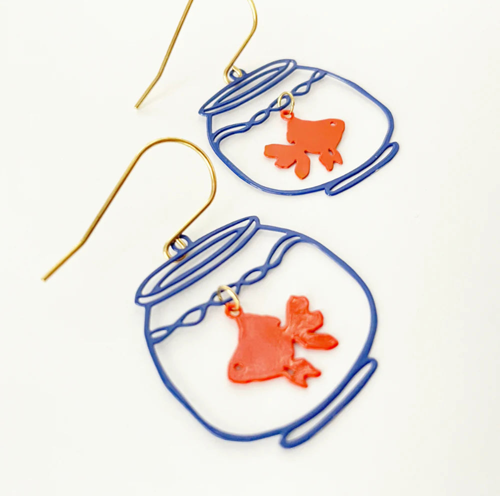 Mini Fishbowls Earrings - gonepottynz