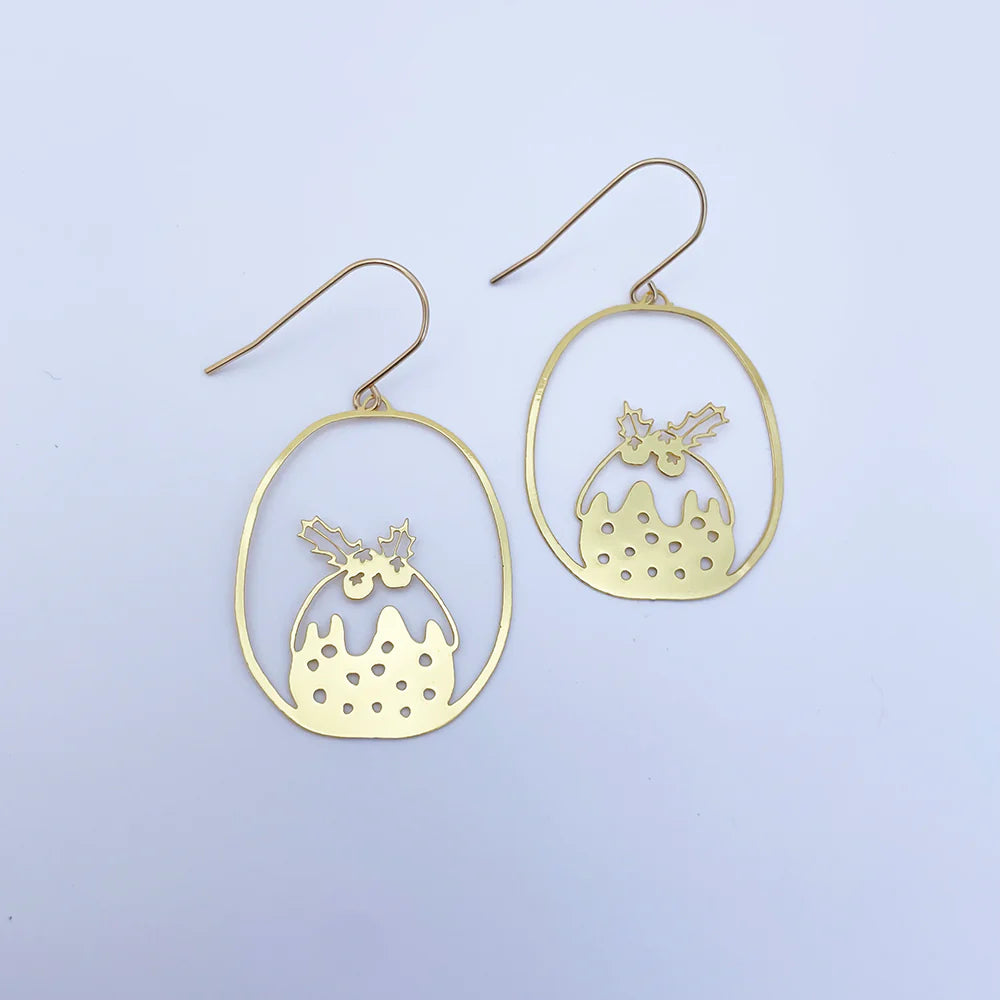 Midi Pudding Earrings | Gold - gonepottynz