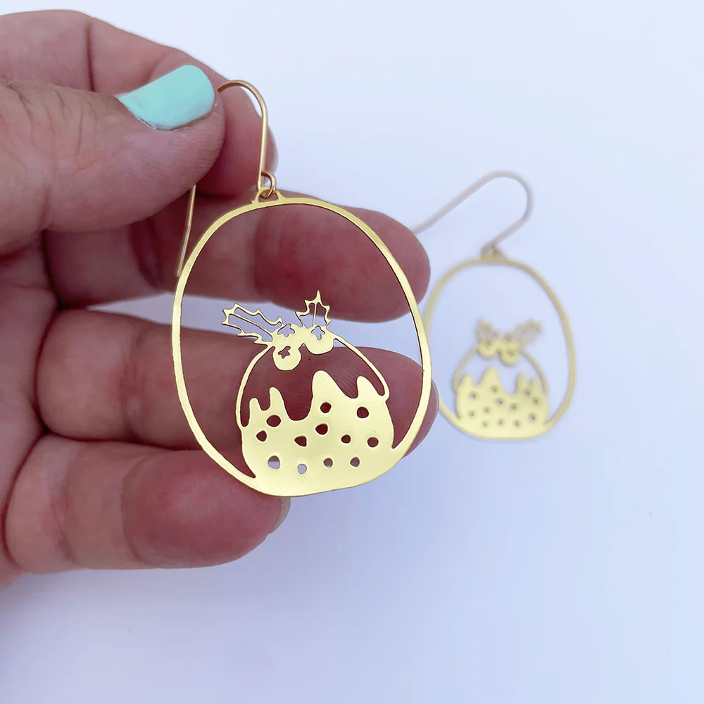 Midi Pudding Earrings | Gold - gonepottynz