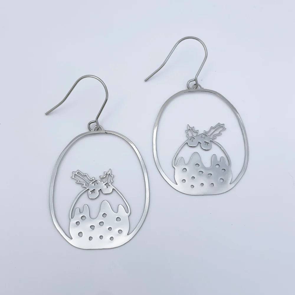 Midi Pudding Earrings | Silver - gonepottynz