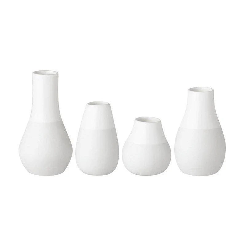 Set of 4 Porcelain Mini Vases